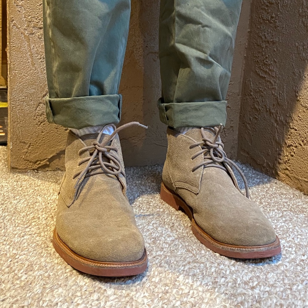 Suede camel Polo Ralph Lauren dress boots